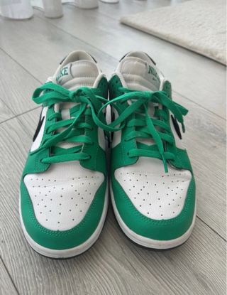 Nike Dunk Low Verde Branco Tamanho 42
