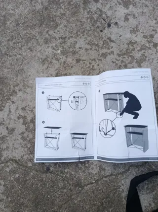 Mostrador portátil estantería plegable