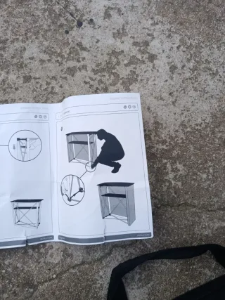 Mostrador portátil estantería plegable