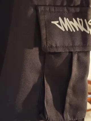 Pantalón Cargo MinusTwo Negro Talla 18