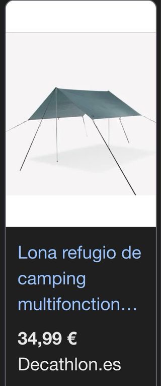 Toldo Decathlon Talla L