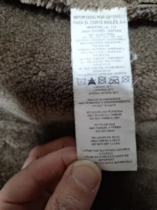 Abrigo marrón con pelo