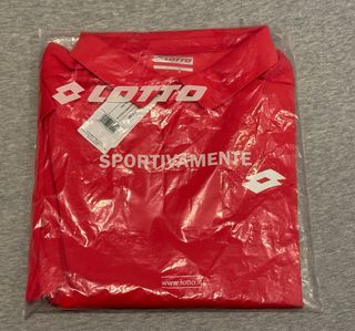 Polos Lotto Rojo y Negro. Talla L