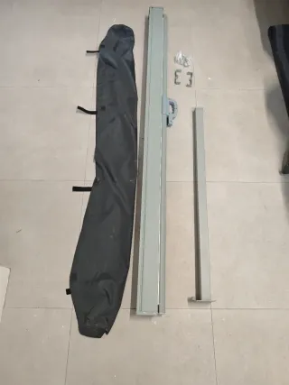 Toldo lateral retráctil Vounot metal y tela