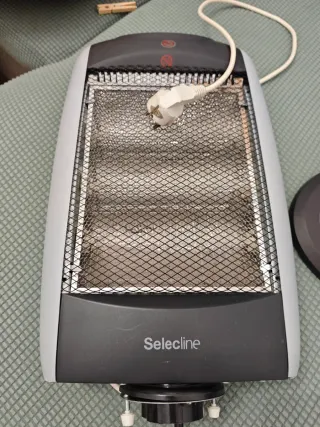 Estufa Eléctrica Selecline Negra/Gris