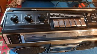 Radioregistratore Panasonic nero/argento