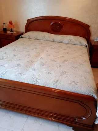 Armadio in radica di noce con specchi