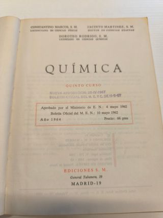 Química 5.o Curso