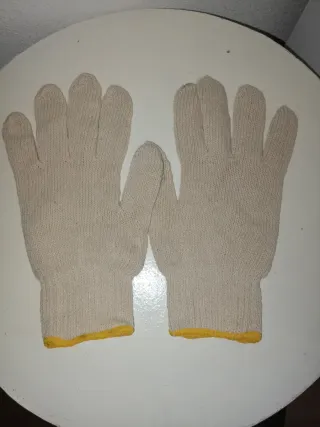 Guantes de hombre XL beige y amarillo