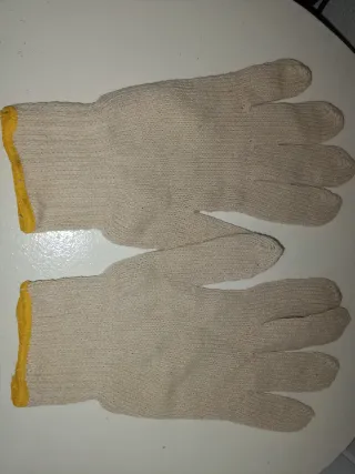 Guantes de hombre XL beige y amarillo
