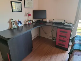 Cama nido juvenil con escritorio y cajoneras