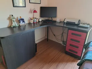 Cama nido juvenil con escritorio y cajoneras