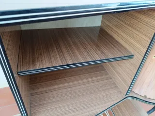Mueble bar vintage metal y madera