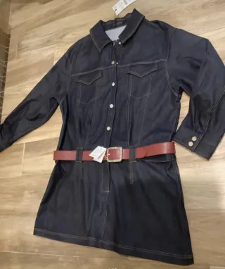 Vestido Zara Denim Azul