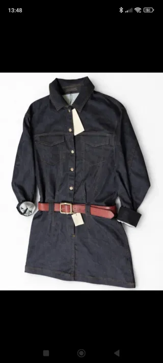 Vestido Zara Denim Azul