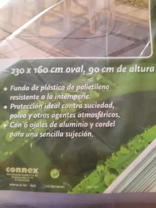 Funda protectora mesa y sillas jardín ALDI