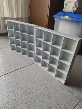 Estantería expositor blanca madera