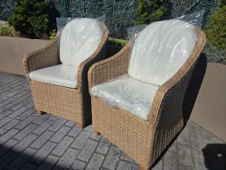 Set 2 Sillones Jardín Naterial Medena