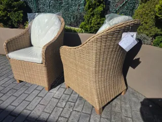 Set 2 Sillones Jardín Naterial Medena