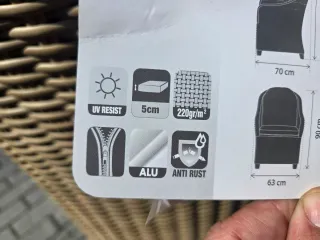 Set 2 Sillones Jardín Naterial Medena