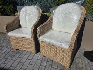 Set 2 Sillones Jardín Naterial Medena