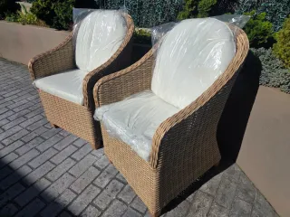 Set 2 Sillones Jardín Naterial Medena