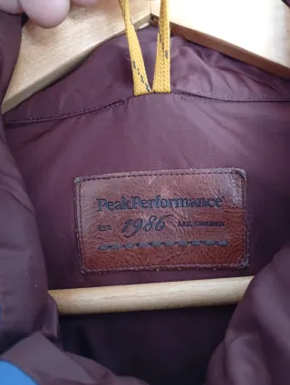 Gilet Peak Performance uomo blu/marrone