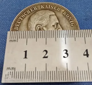 Moneta 5 Marchi Impero Tedesco 1888