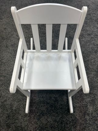 Silla Mecedora Infantil Blanca