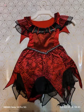 Disfraz Diablesa Bebé Rojo y Negro