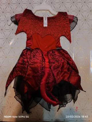 Disfraz Diablesa Bebé Rojo y Negro