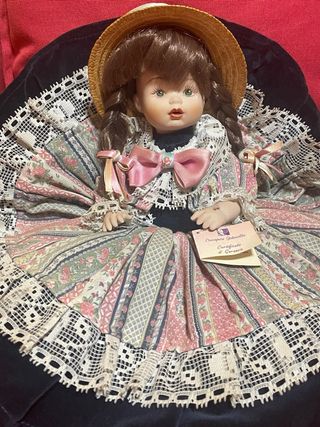 Bambola Porcellana Capidimonte Ciarapica 40 cm