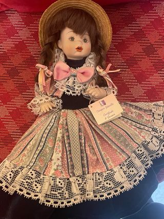 Bambola Porcellana Capidimonte Ciarapica 40 cm