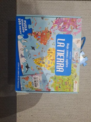 Puzzle La Tierra 205 piezas ovalado + 6años