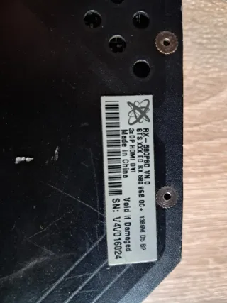 Tarjeta Gráfica XFX RX 580 8GB Averiada