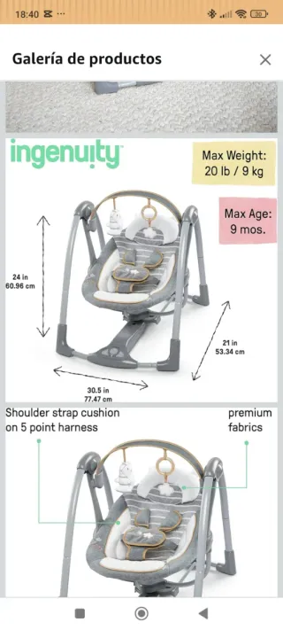 Balancín bebé Ingenuity