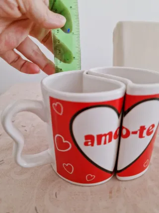 Conjunto Caneca de encaixe de Casal Amo-te