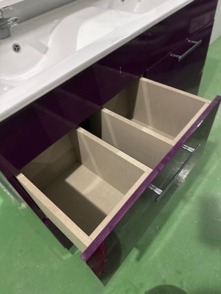 Mueble lavabo doble seno