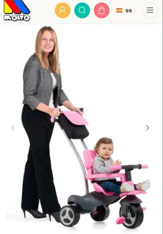 Triciclo Molto Urban Trike Soft Rosa