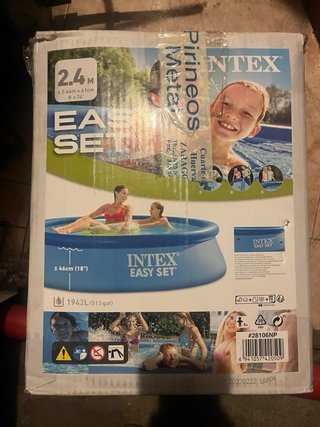 Piscina inflable Intex azul