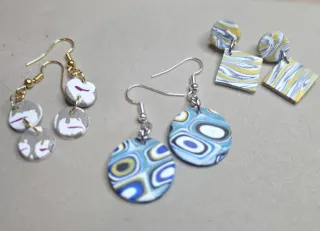 Pack Pendientes Arcilla Polimérica Multicolor