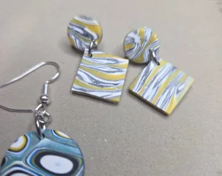 Pack Pendientes Arcilla Polimérica Multicolor