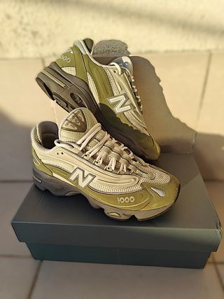 New Balance 1000 Sapatilhas Bege/Verde