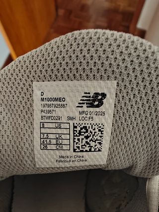 New Balance 1000 Sapatilhas Bege/Verde