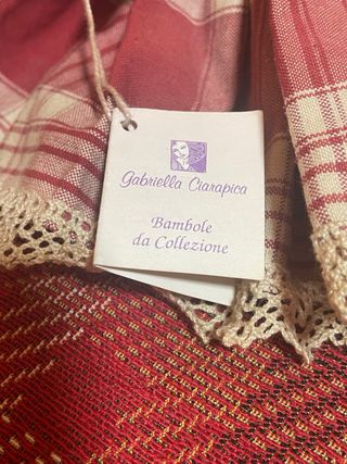 Bambola Porcellana Capodimonte Ciarapica 35cm