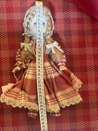 Bambola Porcellana Capodimonte Ciarapica 35cm