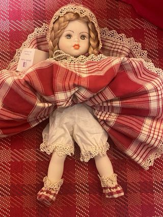 Bambola Porcellana Capodimonte Ciarapica 35cm