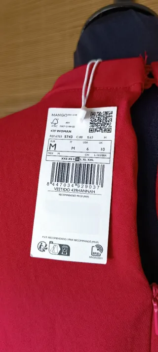 Vestido detalle drapeado Mango