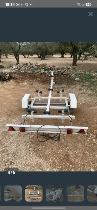 Semirrígida 2.70m + Motor Johnson 6cv + Remolque