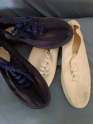 Sapatilhas de Pano Azuis